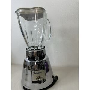 Rare Vintage 1960s Osterizer Classic 2 Speed Blender Tested 5000-08A Beehive Chr